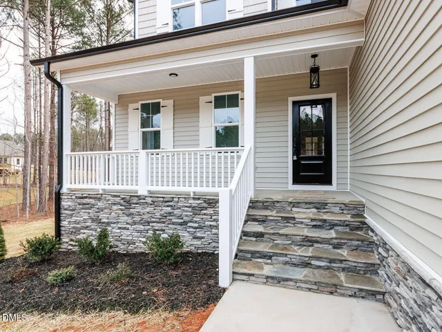 a front view of a house