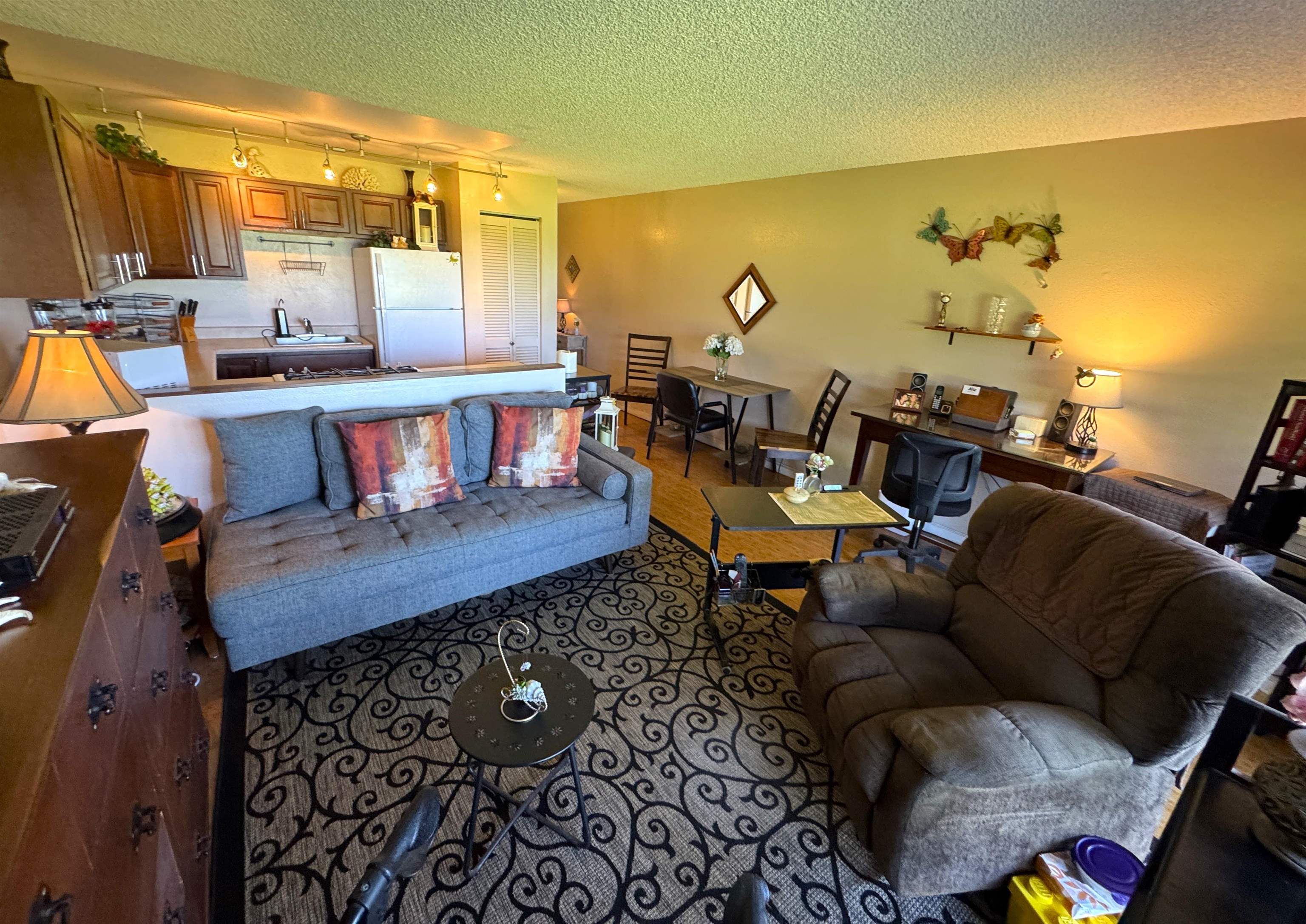 Kamehameha V Highway, Unit 123B Kaunakakai, HI 96748 - Photo 16 of 25 a living room with furniture and a flat screen tv