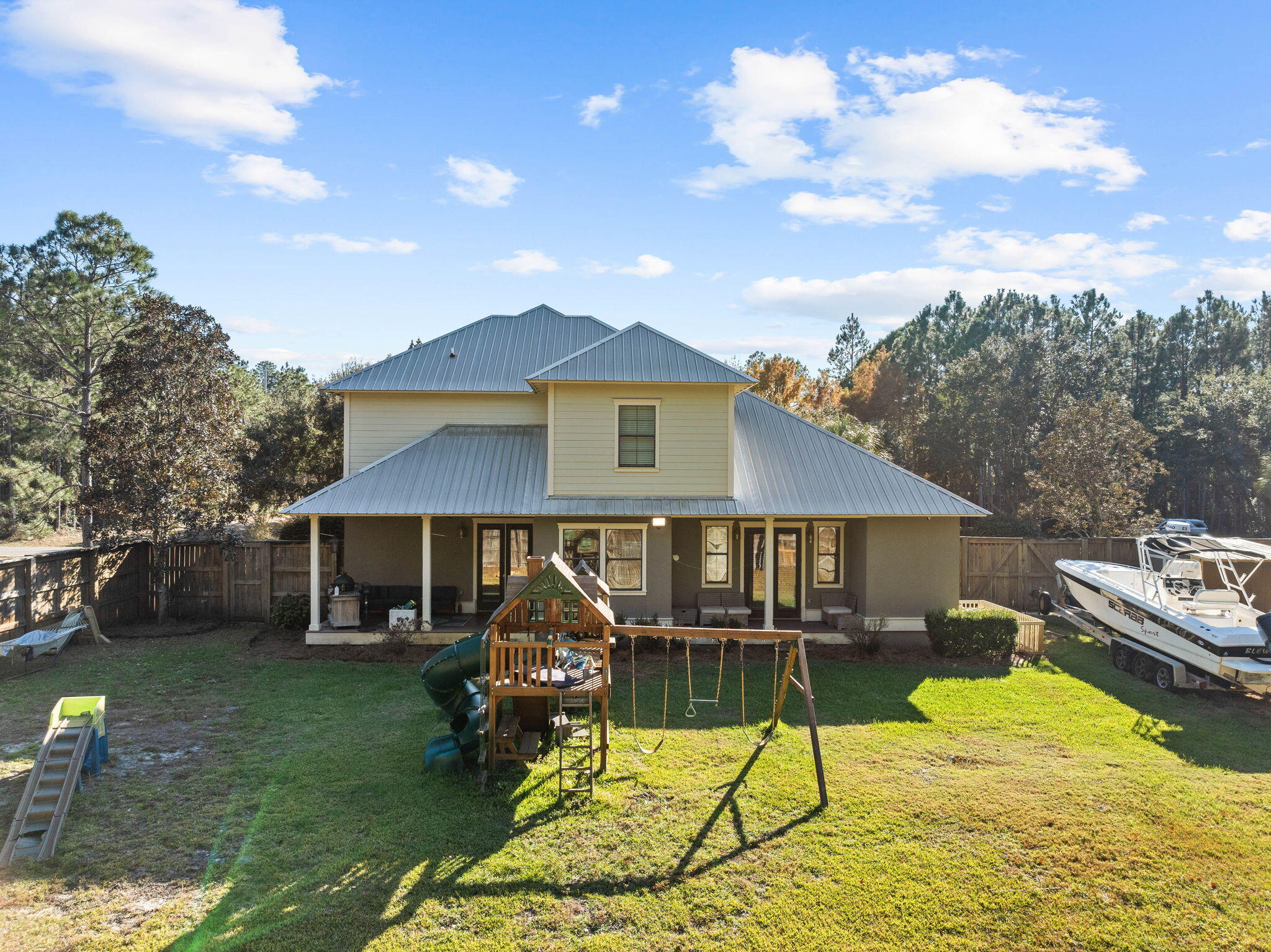 144 Preston Path Santa Rosa Beach, FL 32459 - Photo 16 of 60 a view of a house with swimming pool and sitting area