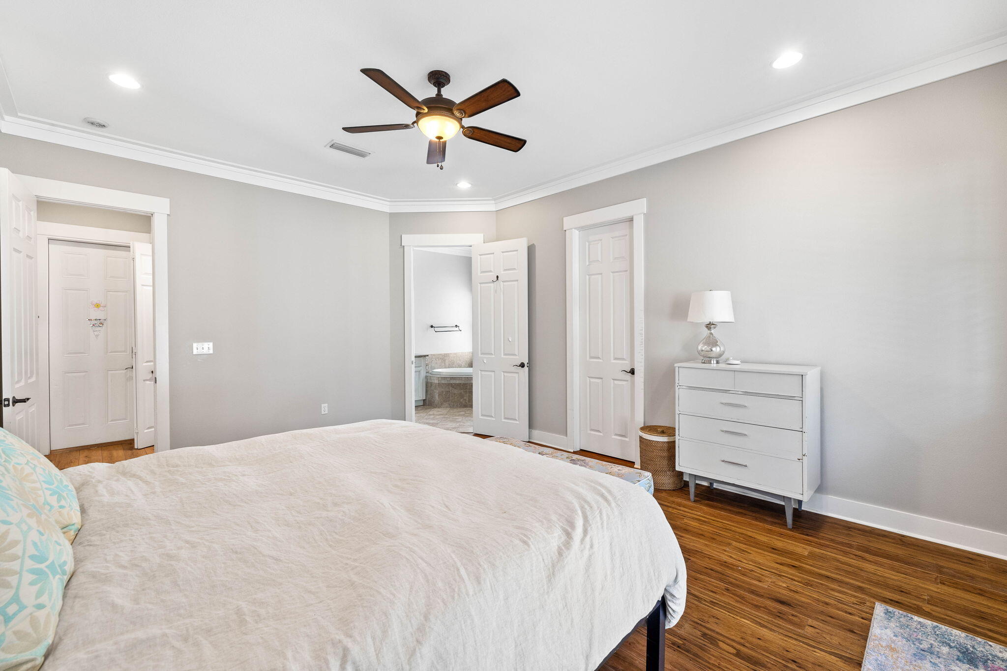 144 Preston Path Santa Rosa Beach, FL 32459 - Photo 44 of 60 a bedroom with a bed and a dresser