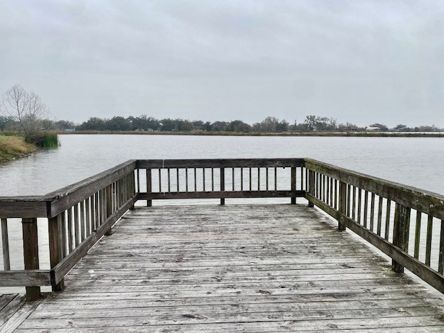 218 Cattle Drive Trail Angleton, TX 77515 - Photo 19 of 34 Spacious dock for you and your friends to sit and relax while enjoying the view.