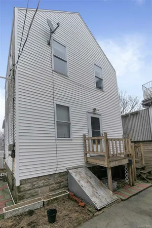 a front view of a house with a balcony