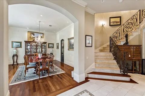 a view of entryway livingroom and hall