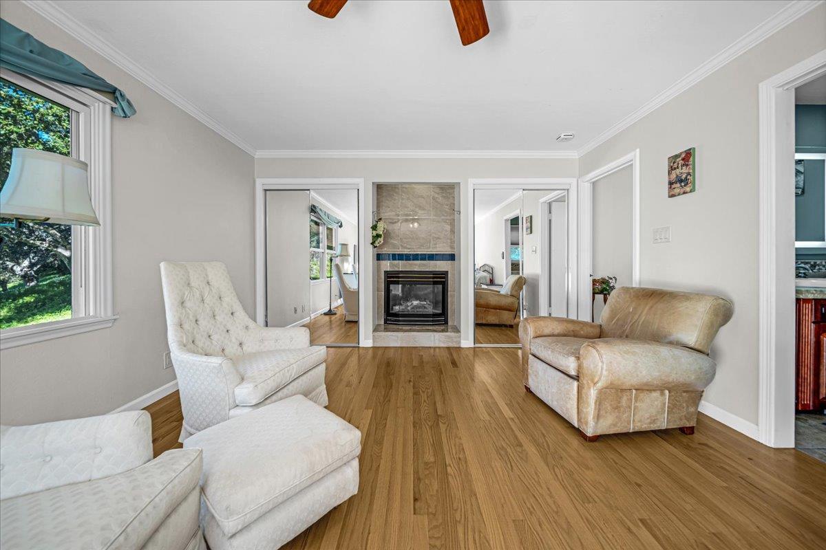 70 Corral De Tierra Road Salinas, CA 93908 - Photo 27 of 55 a living room with furniture and a fireplace