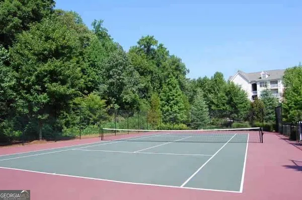 a view of a tennis court
