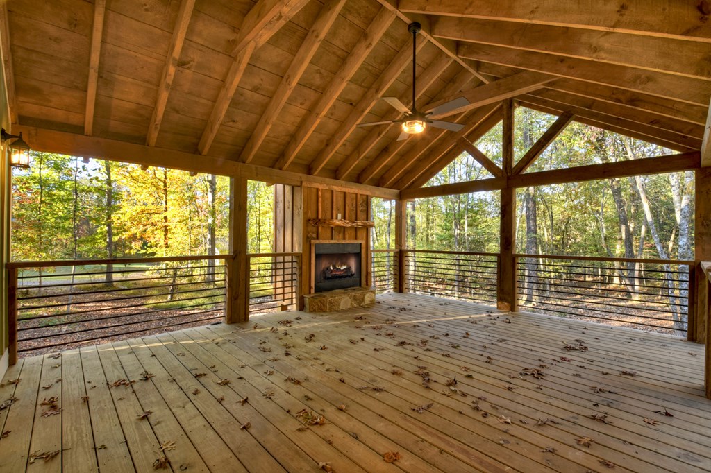 646 High Country Crossing Morganton, GA 30560 - Photo 15 of 44 a view of deck with wooden floor