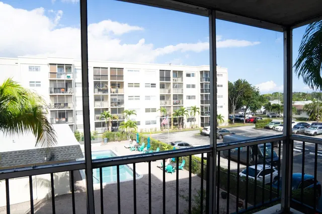 a view of balcony with city view