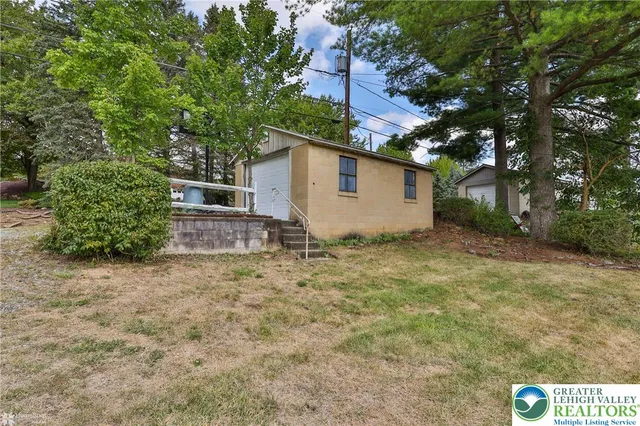 a backyard of a house