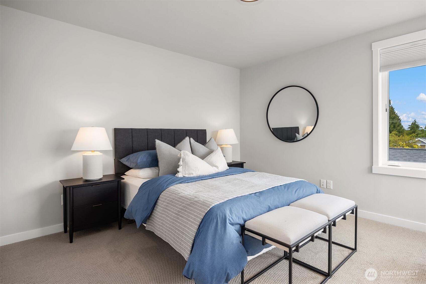 516 North 61st Street, Unit B Seattle, WA 98103 - Photo 10 of 17 a bedroom with bed and a window