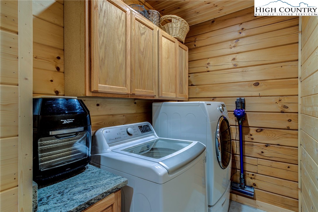 3460 South Center Church Road Thurmond, NC 28683 - Photo 34 of 50 a utility room with dryer and washer