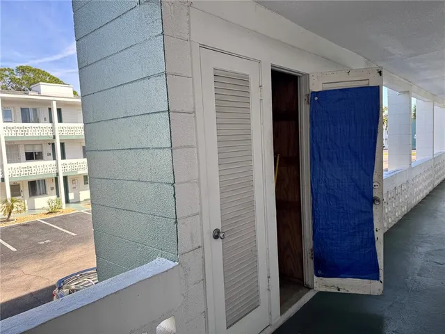 a view of front door