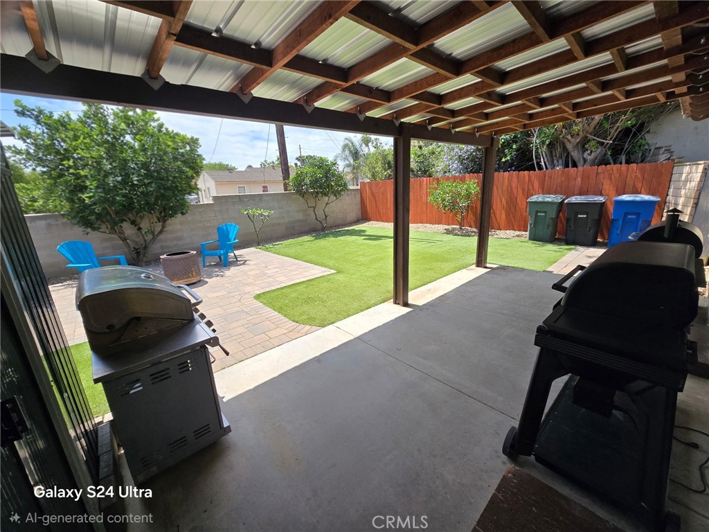 11504 Los Molinos Way Riverside, CA 92505 - Photo 29 of 40 a view of a porch with furniture and yard
