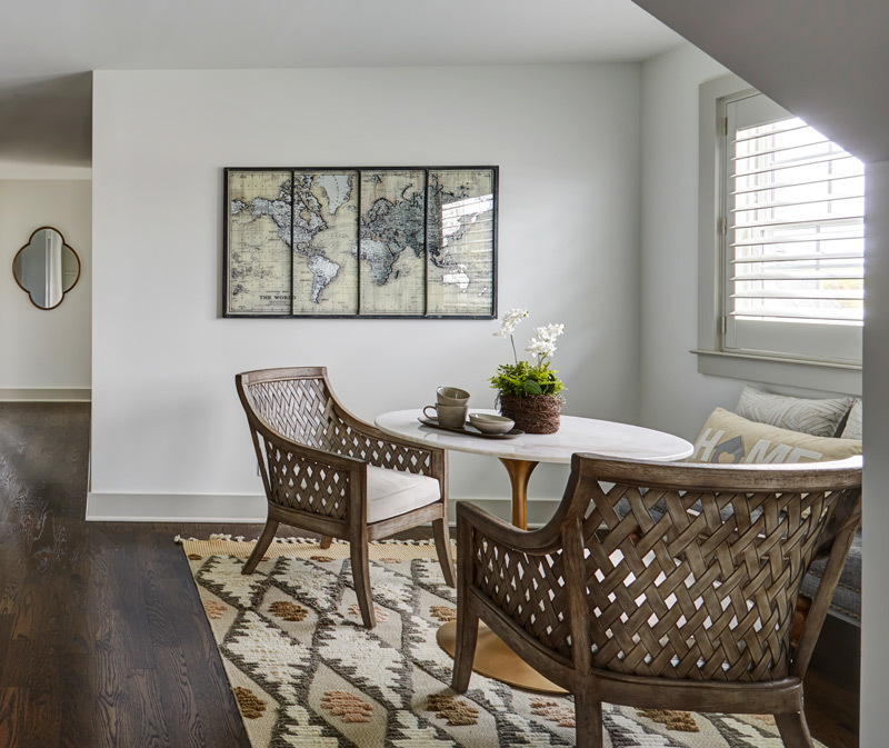 5585 Barton Lane Hinsdale, IL 60521 - Photo 14 of 20 a view of a dining room with furniture window and wooden floor
