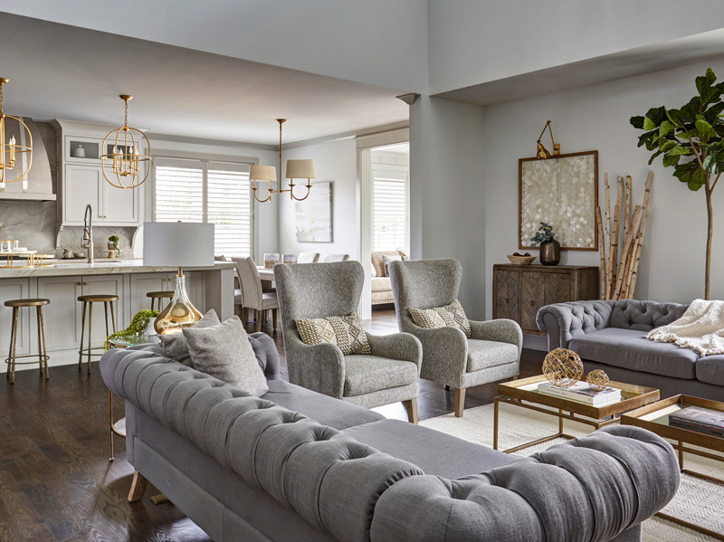 5585 Barton Lane Hinsdale, IL 60521 - Photo 3 of 20 a living room with furniture and a large window