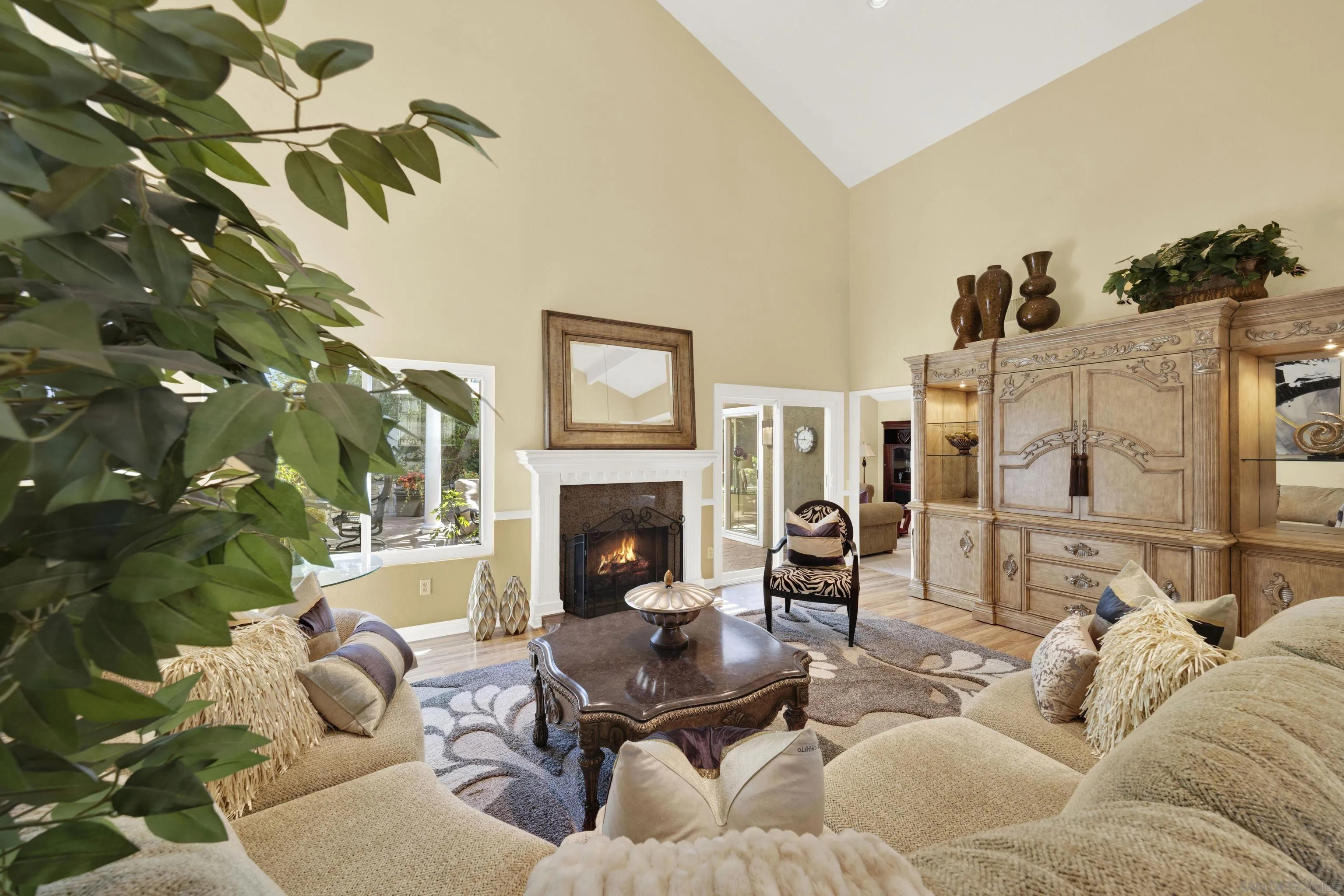 17233 Cuvee Court Poway, CA 92064 - Photo 10 of 53 a living room with furniture and a fireplace