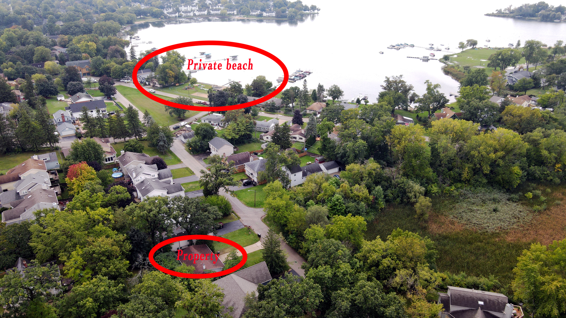 902 Woodland Road Wauconda, IL 60084 - Photo 3 of 28 an aerial view of a house