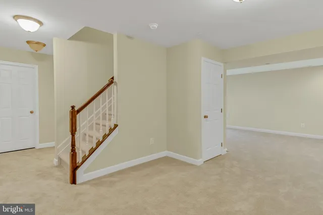 a view of an entryway with stairs