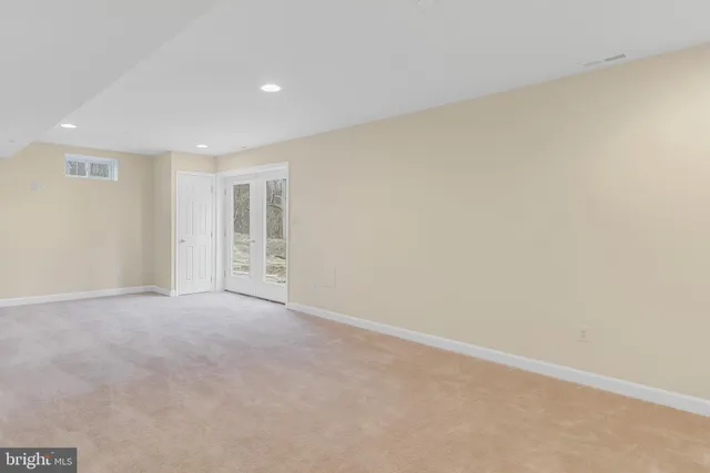 a view of an empty room