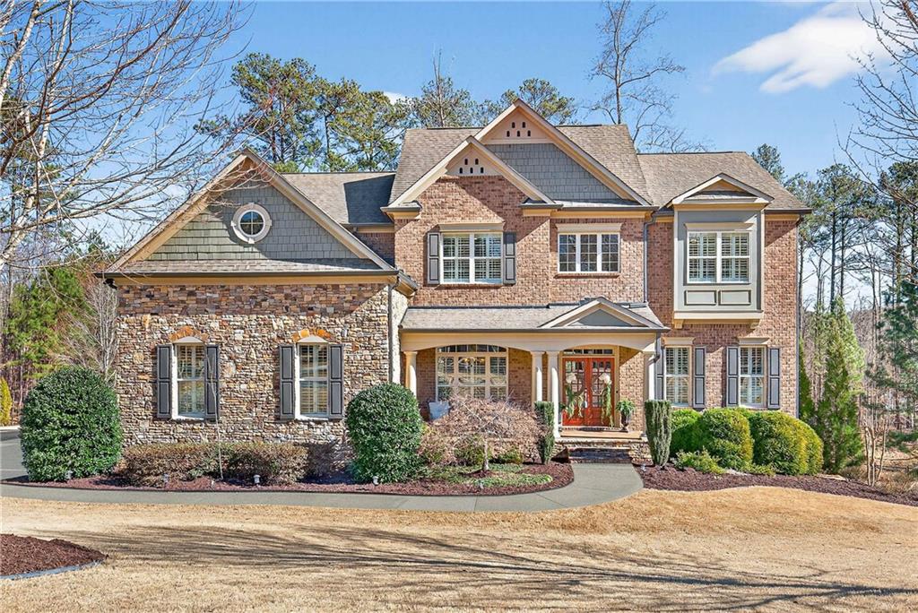 340 Scott Farm Drive Powder Springs, GA 30127 - Photo 1 of 59 front view of a house with a yard