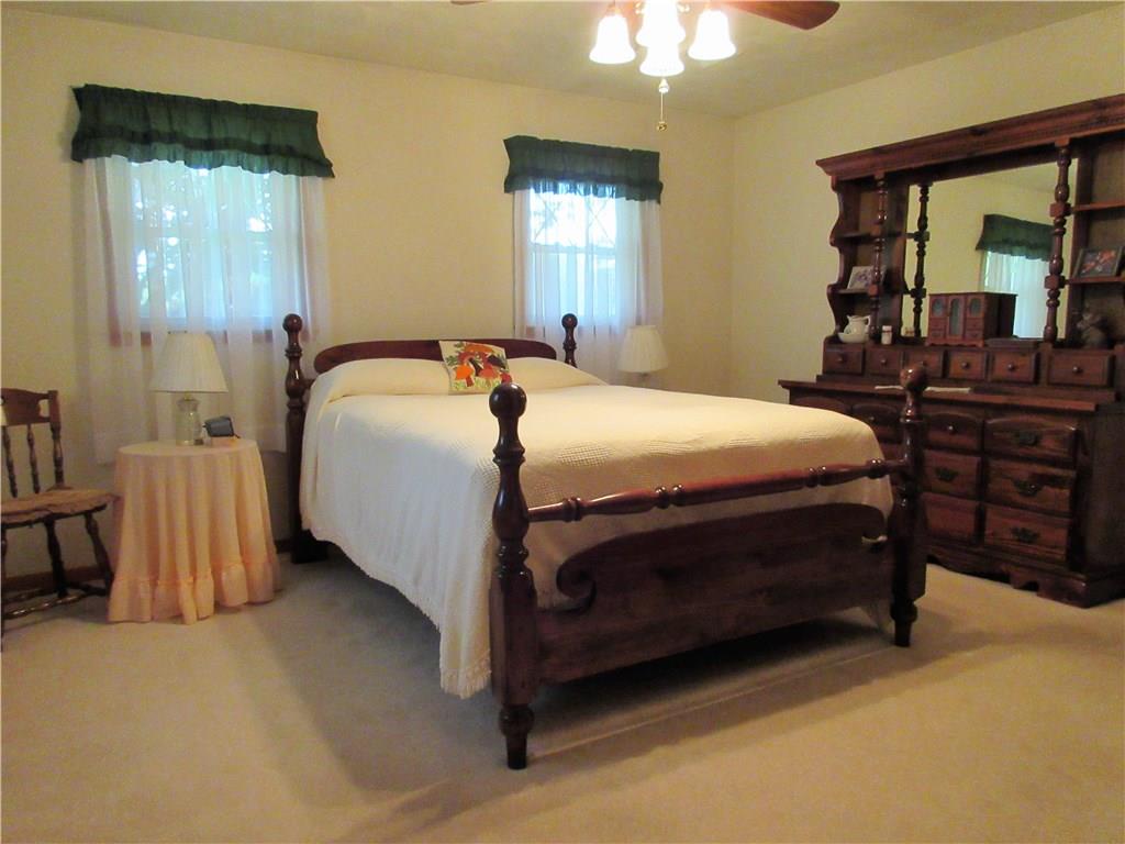 182 Ford City Road Freeport, PA 16229 - Photo 6 of 24 The master bedroom features plenty of room, double closets, and a ceiling fan with light.