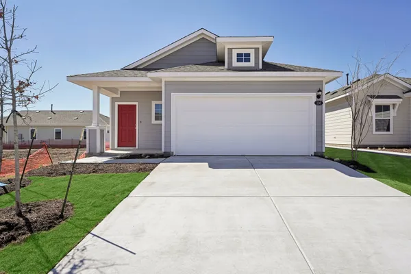 a front view of house with yard