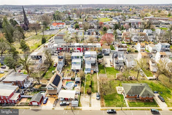 an aerial view of city