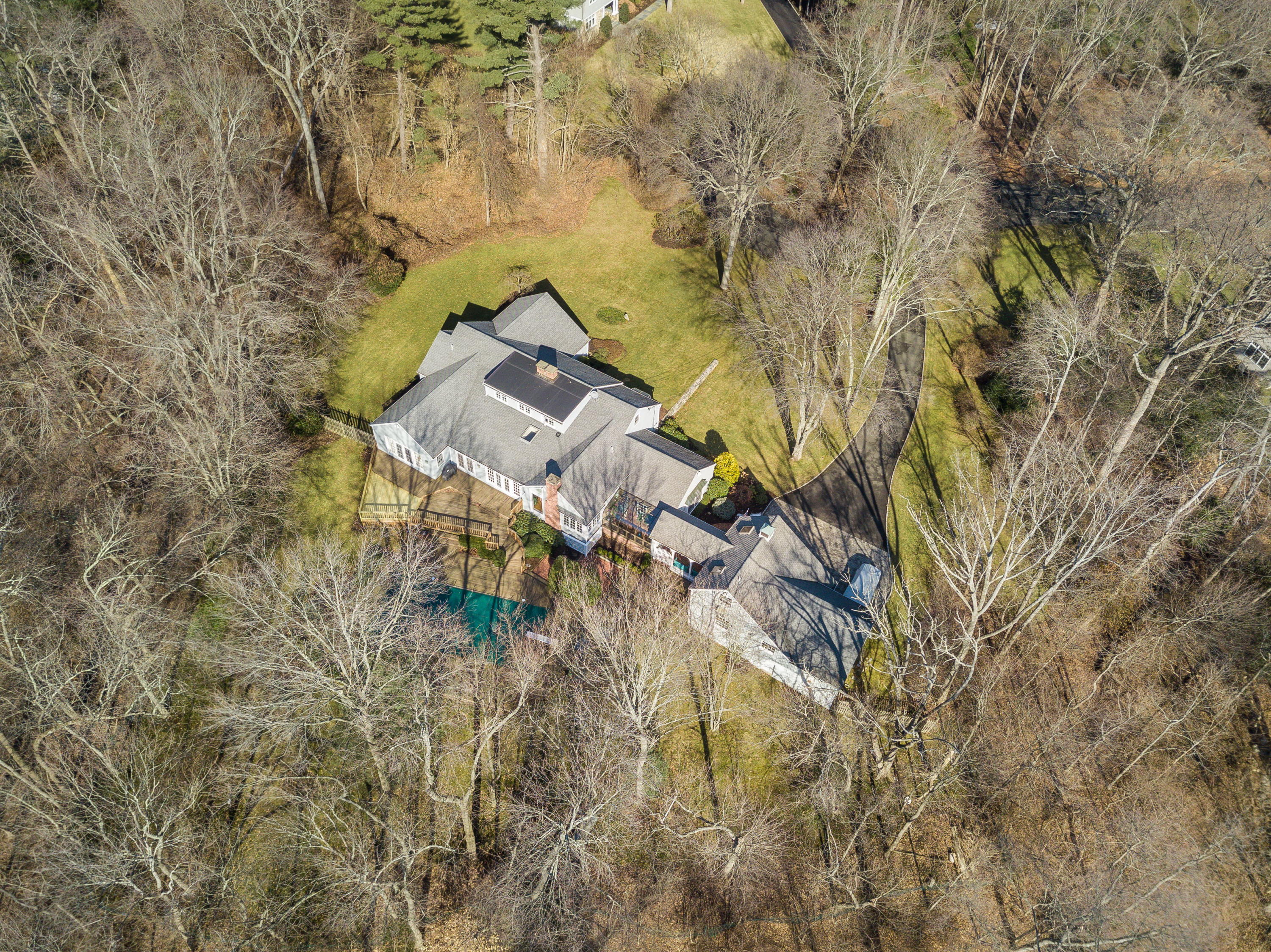 8 Priscilla Lane Darien, CT 06820 - Photo 32 of 37 an aerial view of residential house with outdoor space