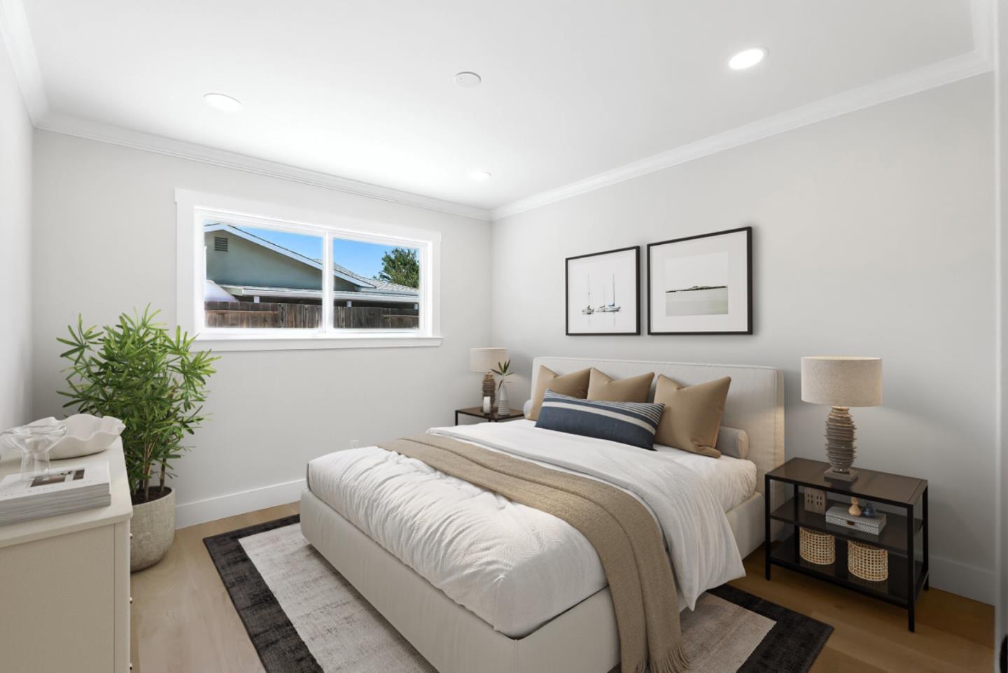 5701 Lewis Way Concord, CA 94521 - Photo 24 of 54 a bedroom with a bed and a painting on the wall