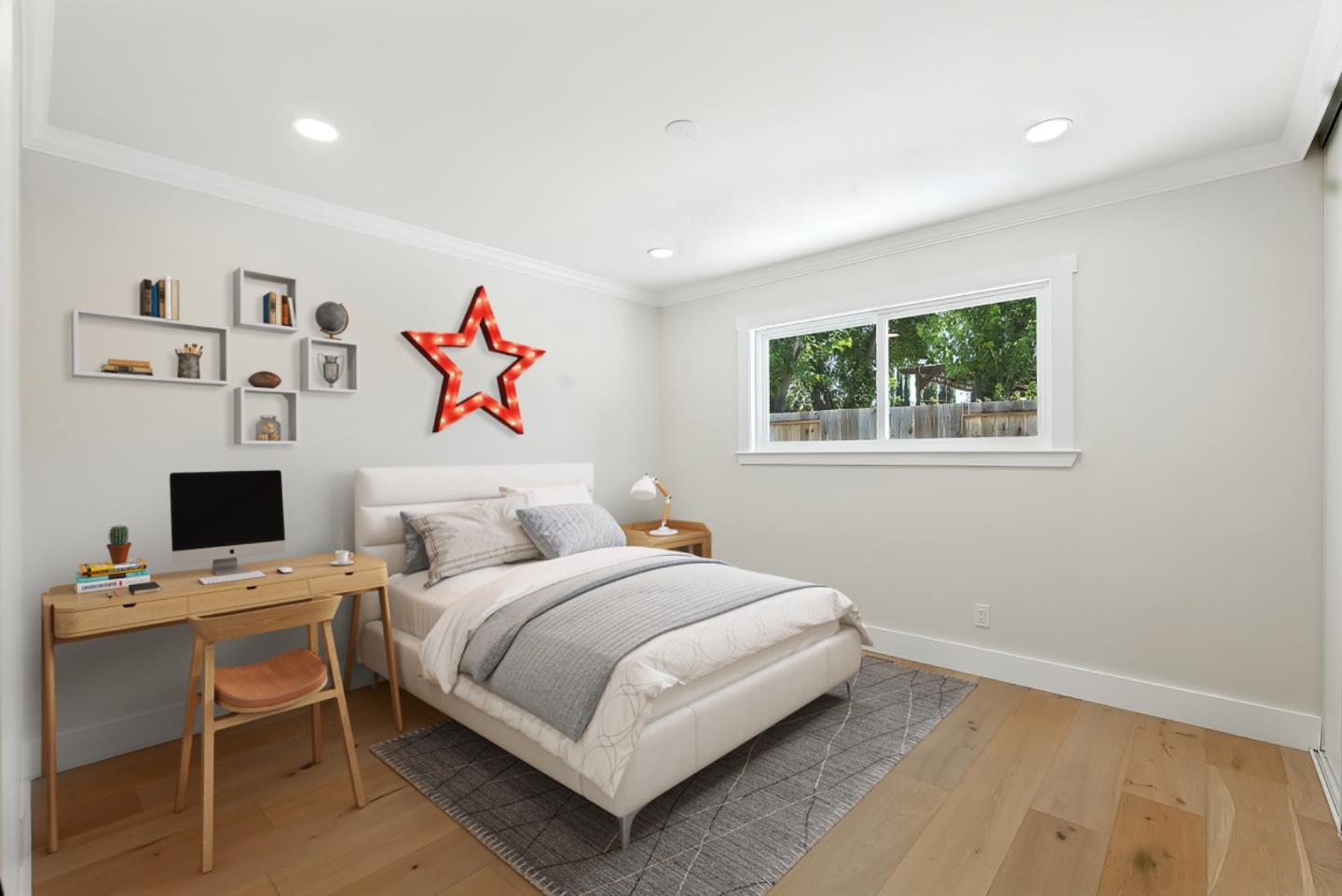 5701 Lewis Way Concord, CA 94521 - Photo 25 of 54 a bedroom with a bed and a desk