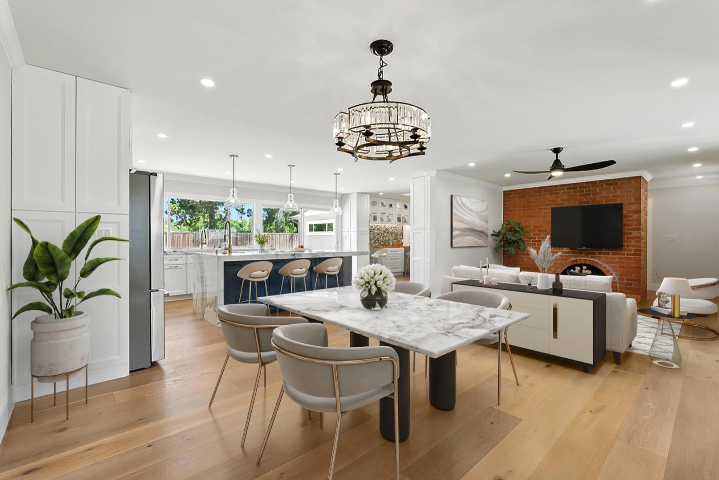 5701 Lewis Way Concord, CA 94521 - Photo 10 of 54 a view of a dining room with furniture window and wooden floor