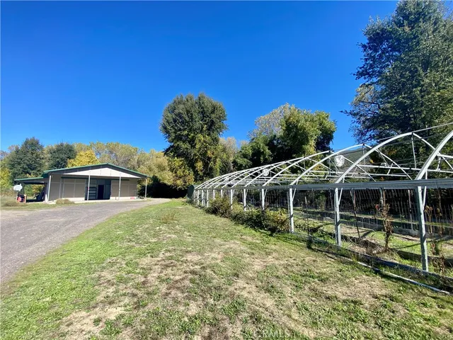 a backyard of a house