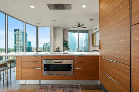 a view of a bath tub sitting in a bathroom