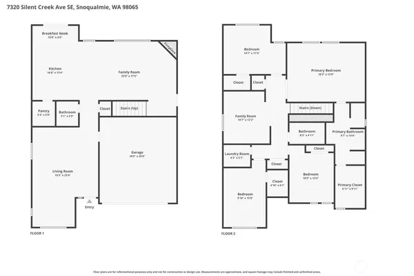 $1,240,000 | 7320 Silent Creek Avenue Southeast, Snoqualmie, WA 98065
