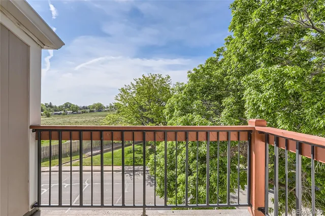 a view of a balcony