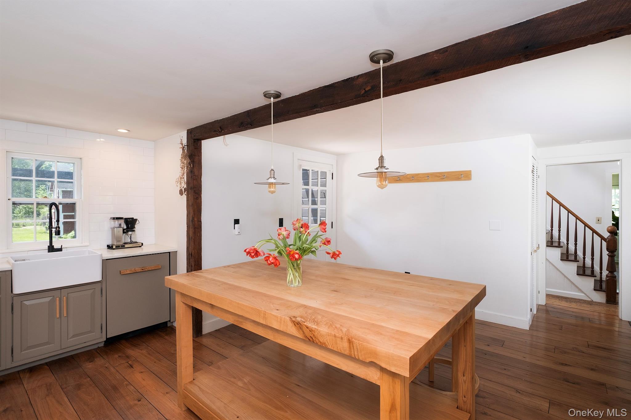 77 Upper Hook Road Rhinebeck, NY 12572 - Photo 9 of 48 a view of a dining room with furniture and wooden floor