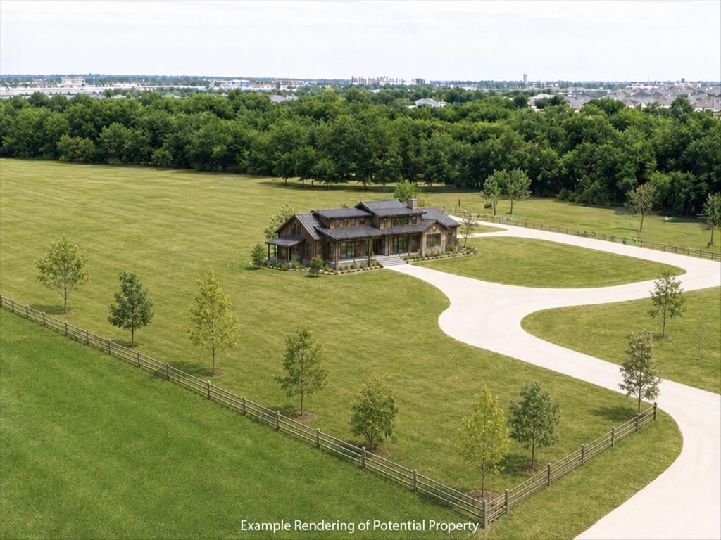 2511 Mathis Road Mansfield, TX 76063 - Photo 7 of 23 Ranch-style Rendering residence featuring a prominent gabled roofline, stone and wood-finish siding, and a covered front porch