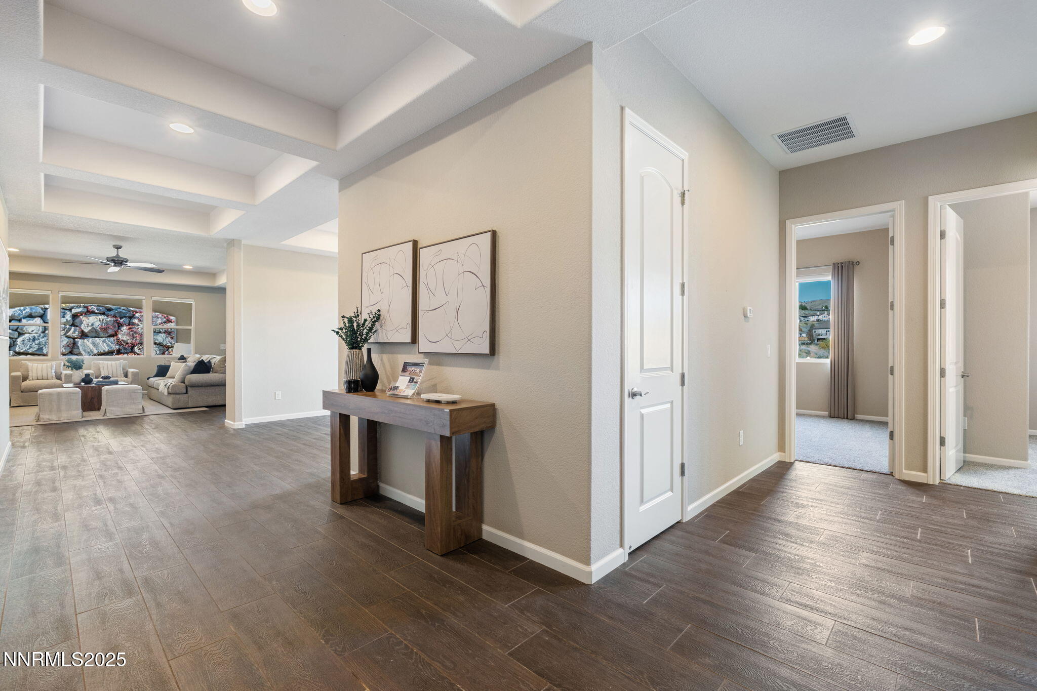 1755 Back Nine Trail Reno, NV 89523 - Photo 4 of 49 a view of a kitchen with furniture and wooden floor