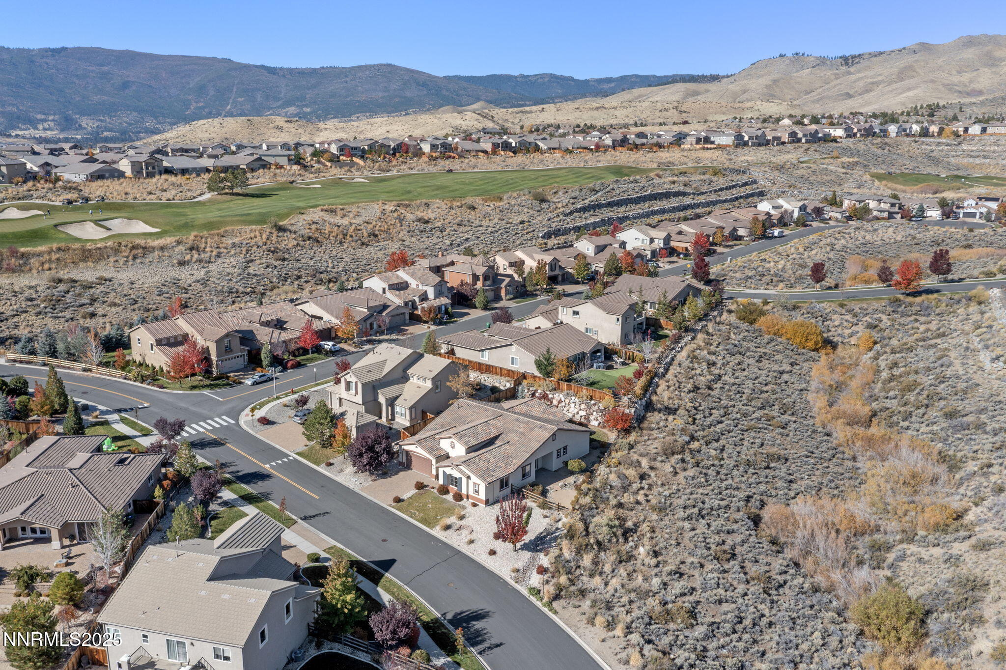 1755 Back Nine Trail Reno, NV 89523 - Photo 41 of 49 an aerial view of residential houses with outdoor space