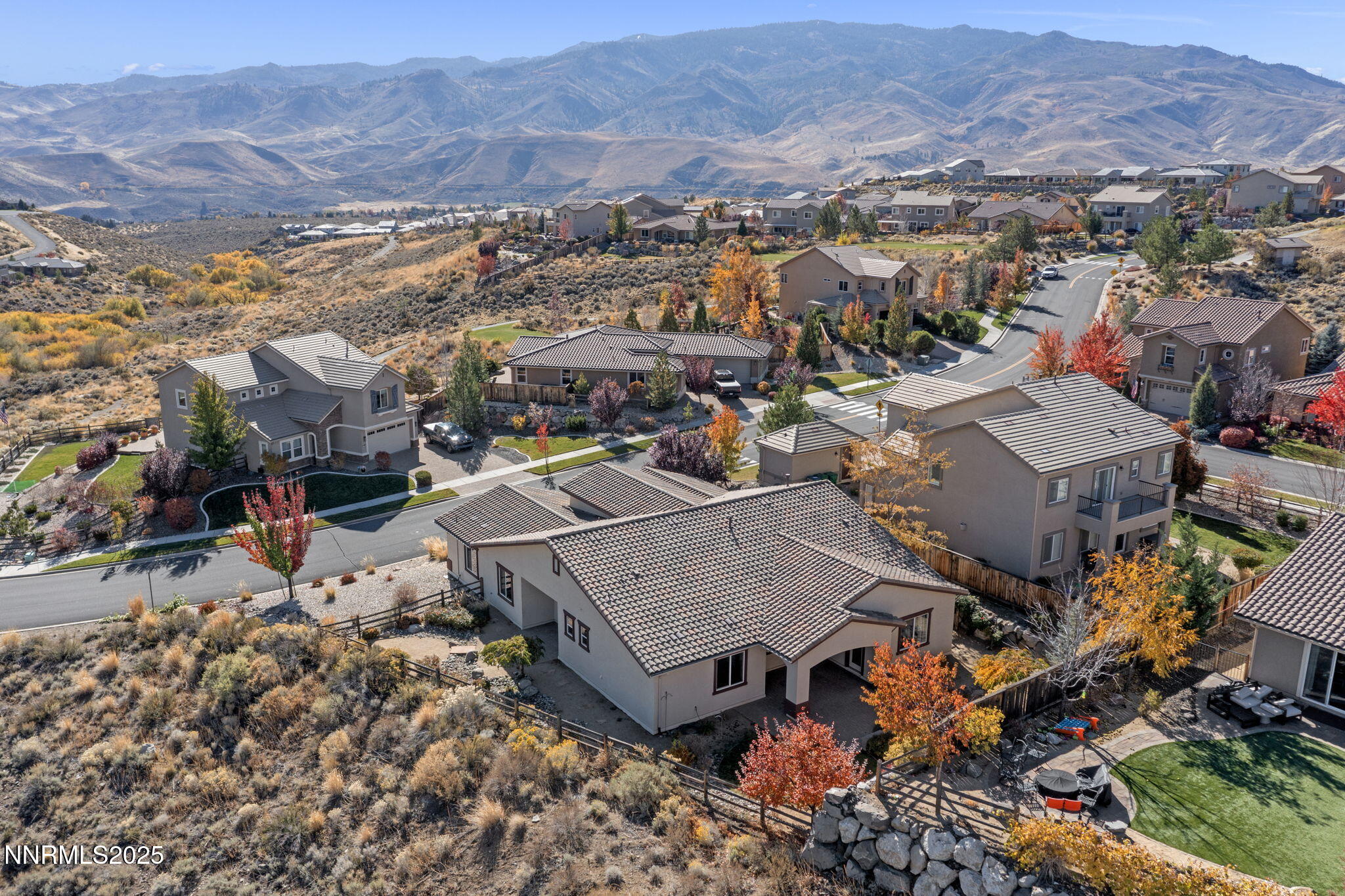 1755 Back Nine Trail Reno, NV 89523 - Photo 47 of 49 an aerial view of a houses with a city
