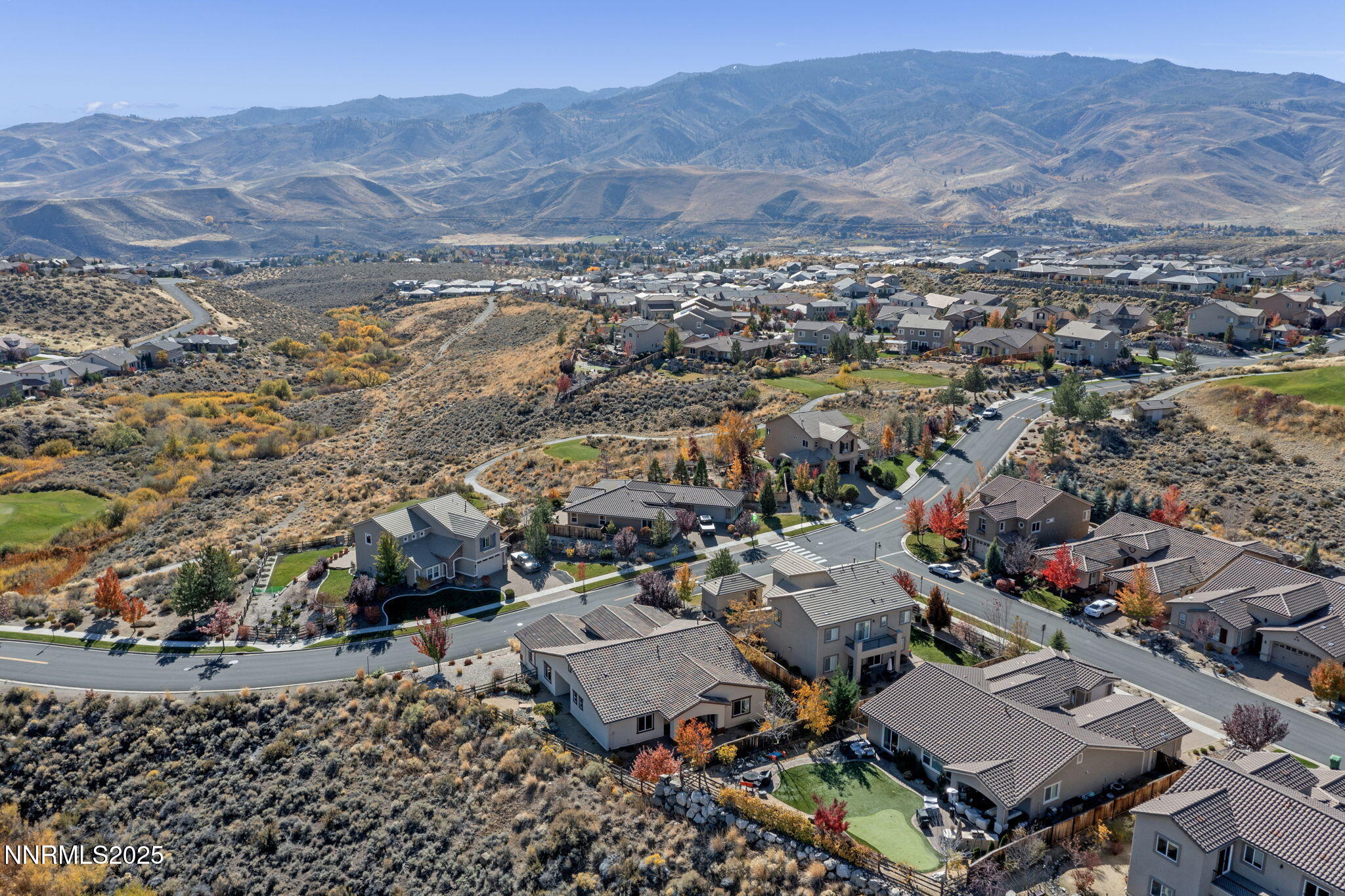 1755 Back Nine Trail Reno, NV 89523 - Photo 49 of 49 an aerial view of residential house and sandy dunes