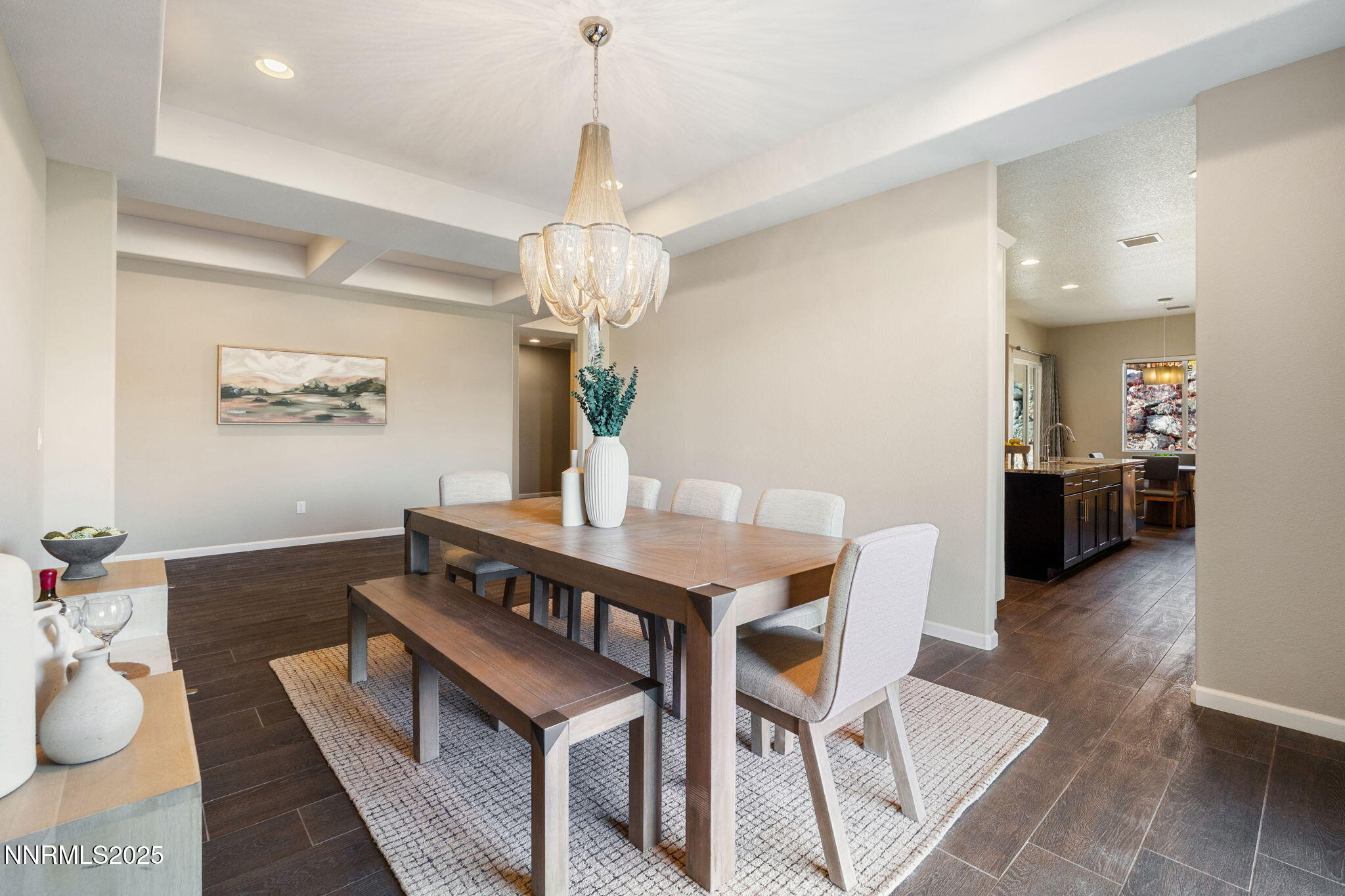 1755 Back Nine Trail Reno, NV 89523 - Photo 8 of 49 a view of a dining room with furniture and chandelier