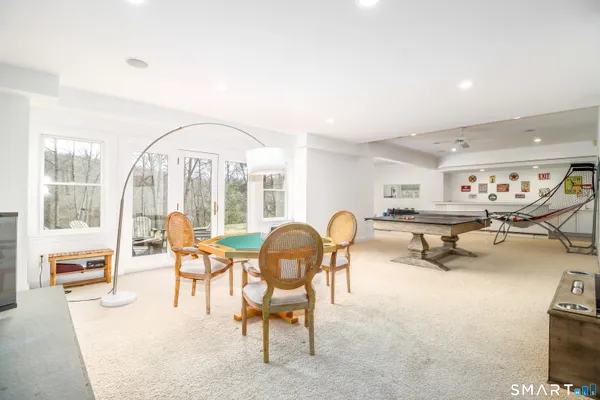 a room with furniture and equipment