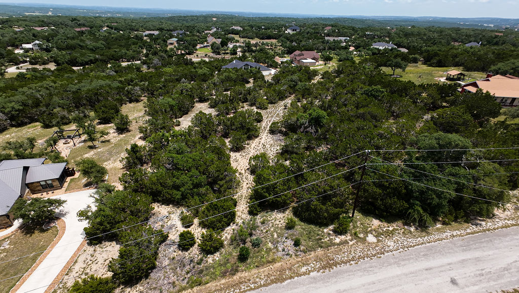 841 Rutherford Fischer, TX 78623 - Photo 6 of 22 an aerial view of residential houses with outdoor space and trees