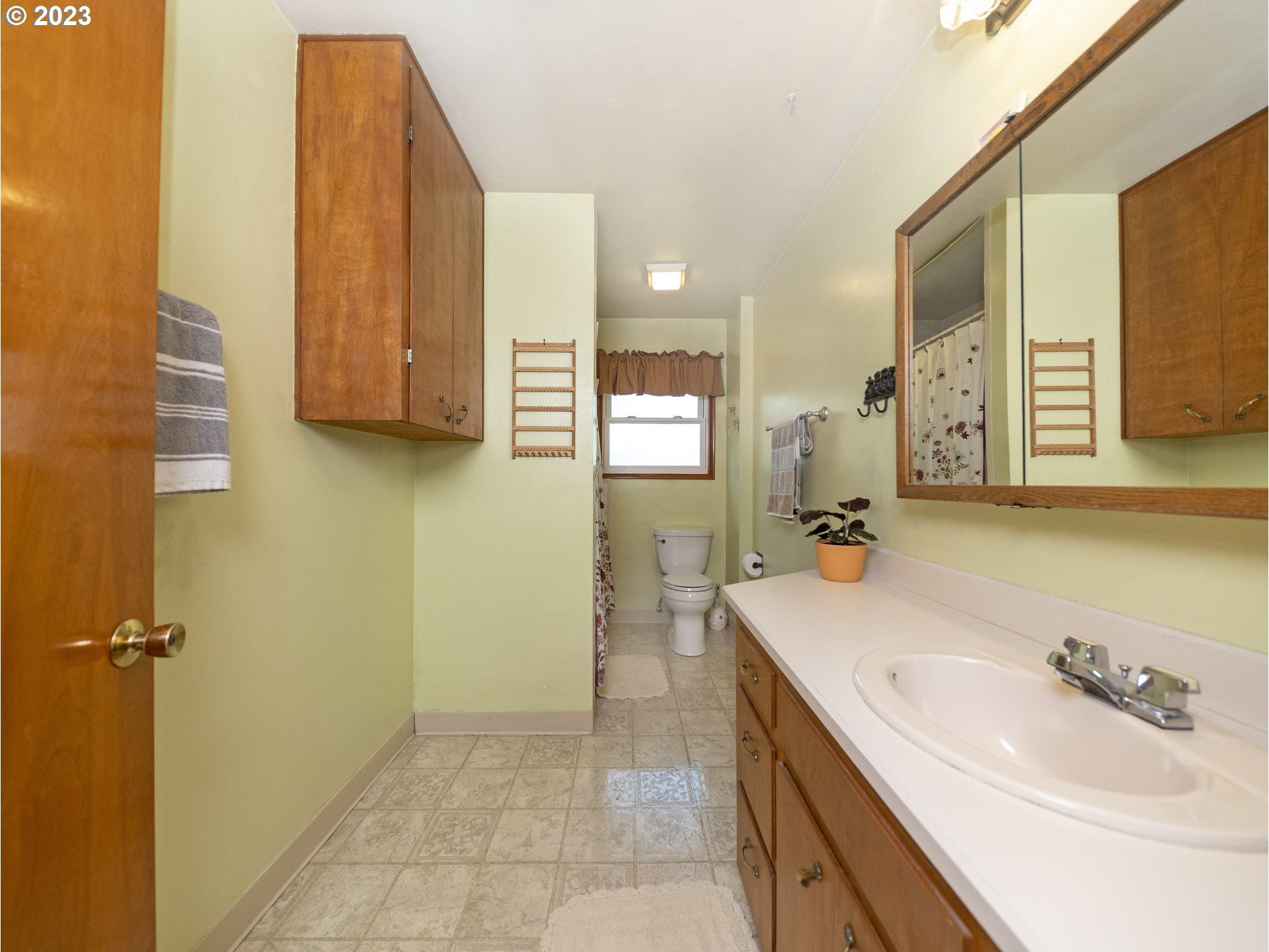 5685 Southwest River Road Hillsboro, OR 97123 - Photo 32 of 46 a bathroom with a sink and a mirror