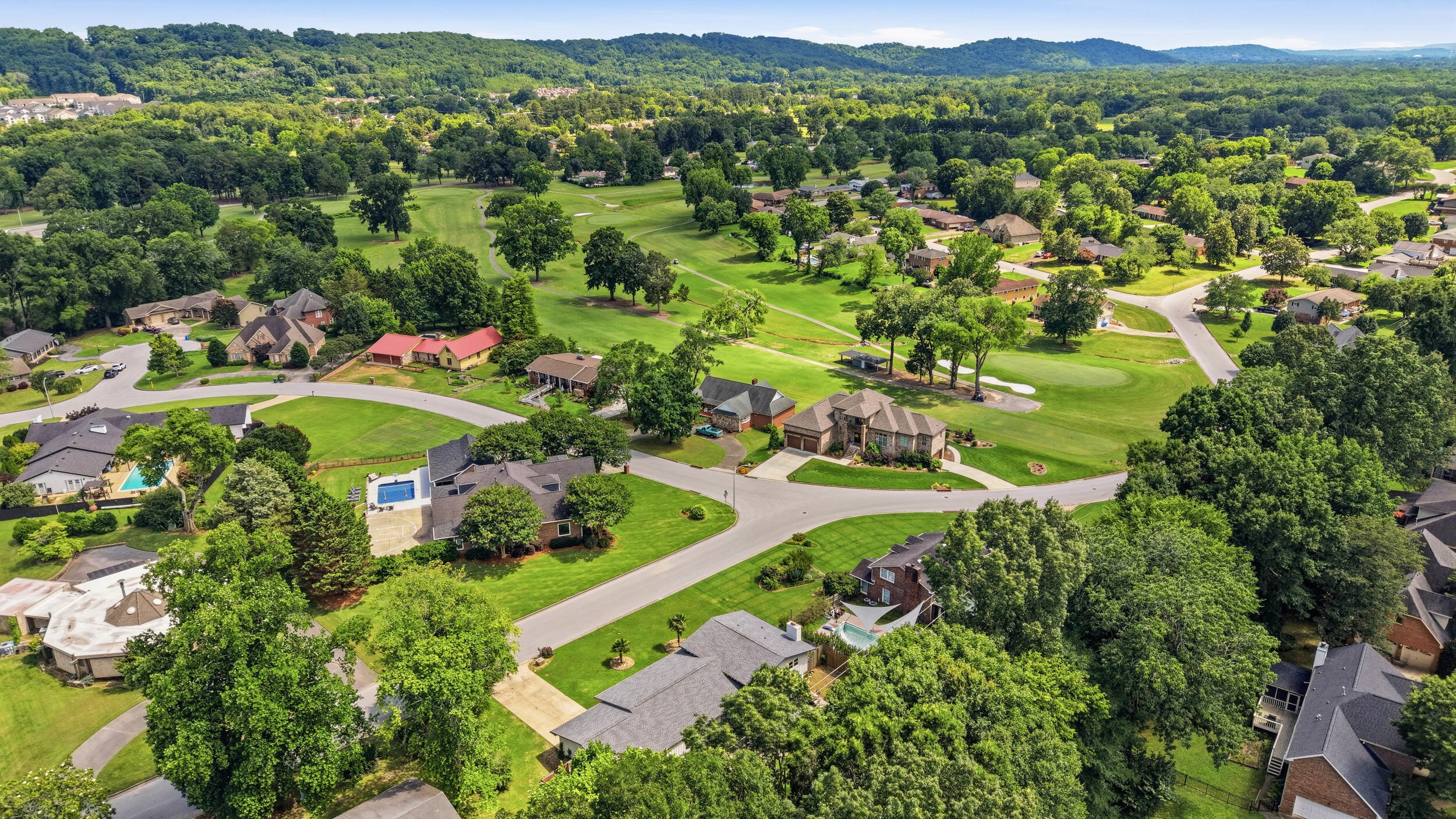 205 Masters Road Hixson, TN 37343 - Photo 6 of 40 valleybrook-subdivision-hixson-tn-aerial