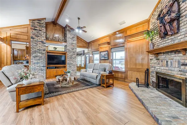 a building outdoor space with patio furniture