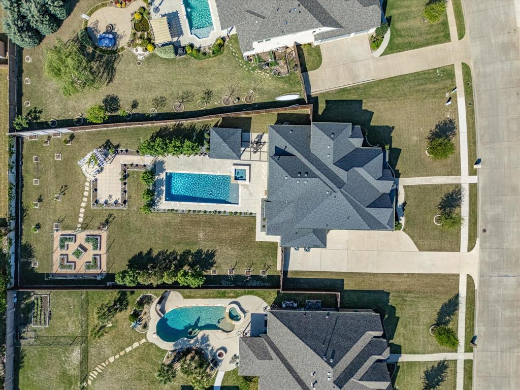 146 Old Bridge Road Waxahachie, TX 75165 - Photo 36 of 40 an aerial view of a house with swimming pool