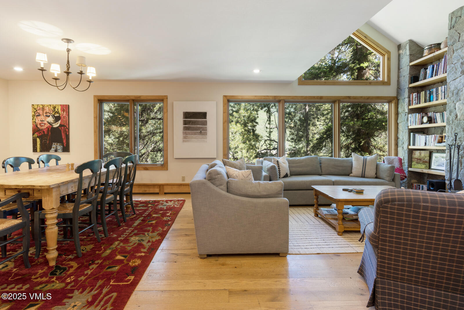 2111 Vermont Road, Unit A Vail, CO 81657 - Photo 10 of 46 a living room with furniture and a large window