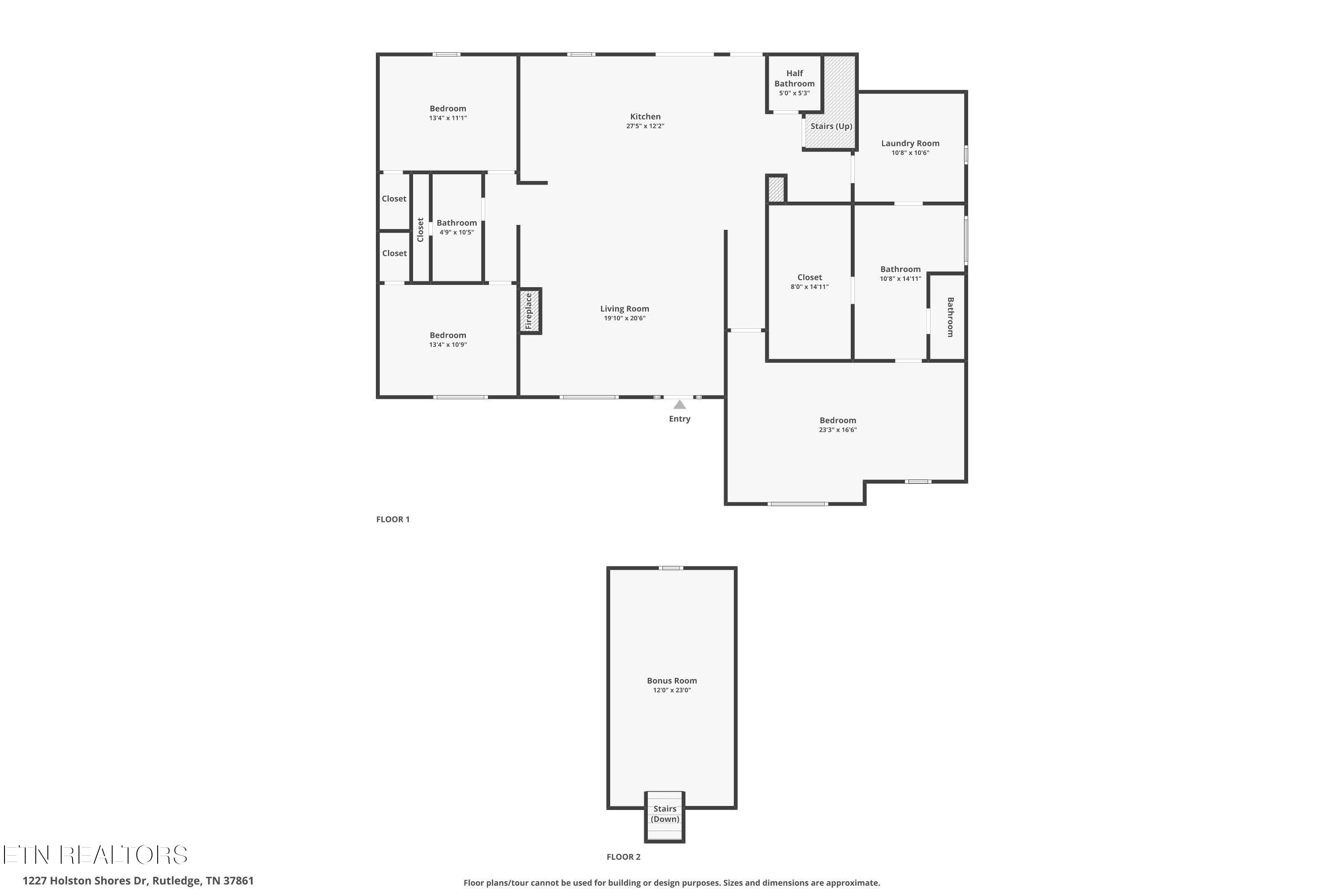 1227 Holston Shores Drive Rutledge, TN 37861 - Photo 44 of 45 Floorplan