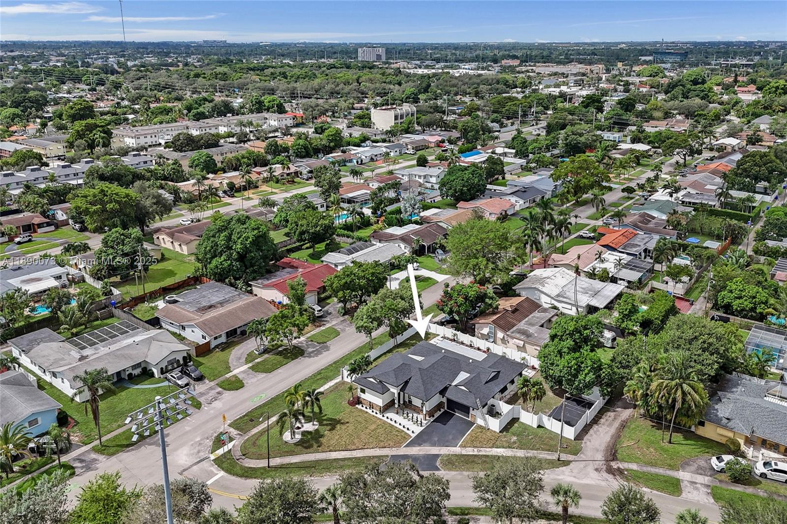 300 North 53 Avenue Hollywood, FL 33021 - Photo 75 of 77 an aerial view of a city with lots of residential buildings